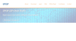 Desktop Screenshot of ipop-project.org